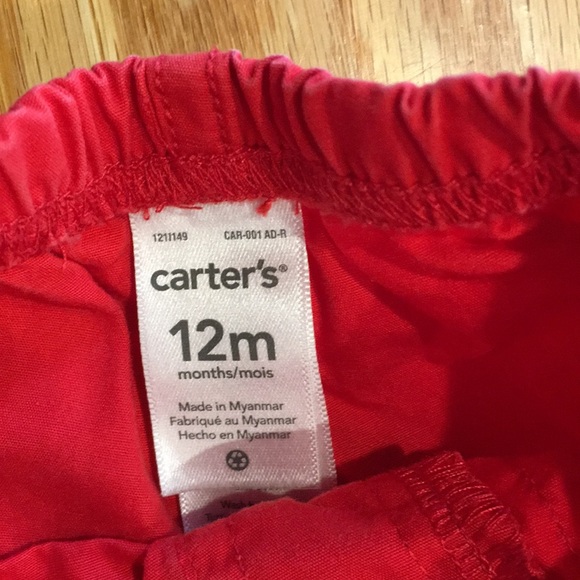 3/$10 - Carters Boys Red Shorts w/ Crab Bodysuit - Picture 5 of 5